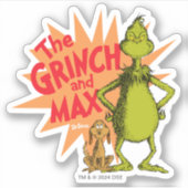 Grinch | Grinch & Max Starburst Sticker (Voorkant)