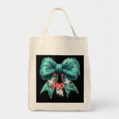 Grinch Grit. Verpleegster. Grinch Holiday Bow Tote Bag (Voorkant)