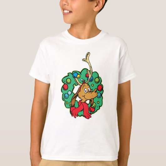 Grinch | Grote Kerstkrans T-shirt (Voorkant)