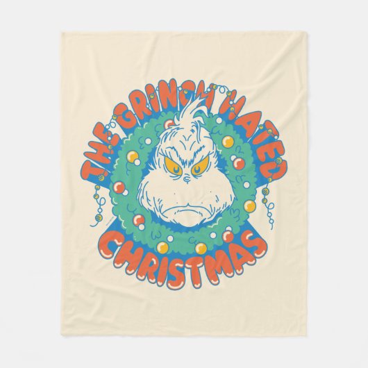 Grinch haatte Kerstmis Fleece Deken (Voorkant)
