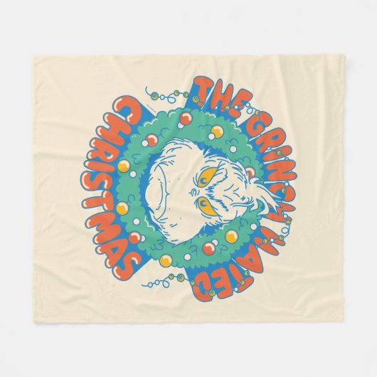 Grinch haatte Kerstmis Fleece Deken (Voorkant (Horizontaal))
