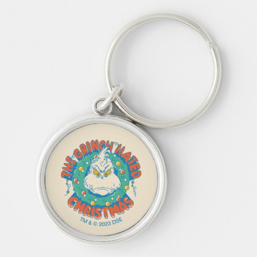 Grinch haatte Kerstmis Sleutelhanger (Voorkant)