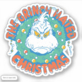 Grinch haatte Kerstmis Sticker (Voorkant)
