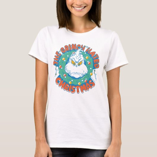 Grinch haatte Kerstmis T-shirt (Voorkant)