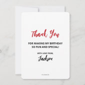 Grinch Hij is een Mean One 1e Verjaardag Bedankkaart (Achterkant)