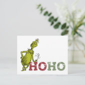 Grinch | Ho Ho Ho Briefkaart (Staand voorkant)