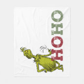 Grinch | Ho Ho Ho Fleece Deken (Voorkant)