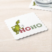 Grinch | Ho Ho Ho Kartonnen Onderzetters (Gebogen)