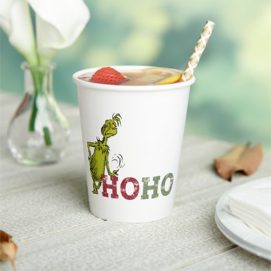 Grinch | Ho Ho Ho Papieren Bekers (Insitu)