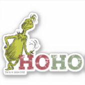 Grinch | Ho Ho Ho Sticker (Voorkant)