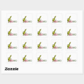 Grinch | Ho Ho Ho Vierkante Sticker (Vel)