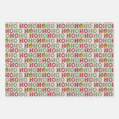 Grinch Ho Ho Pattern Inpakpapier Vel (Voorkant)
