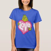 Grinch | Houd van Roze Hart T-shirt (Voorkant)