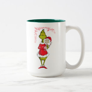 Grinch houdt Cindy Lou Who vast Tweekleurige Koffiemok