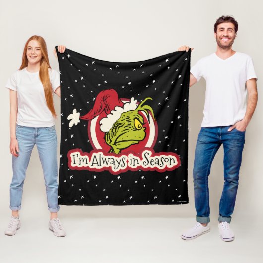 Grinch | Ik ben altijd in het seizoen Fleece Deken (In situ)