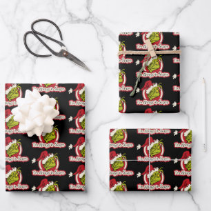 Grinch Ik ben altijd in seizoen Inpakpapier Vel