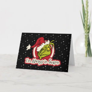 Grinch Ik ben altijd in seizoen Kaart