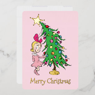 Grinch   Ik ben Cindy-Lou Wie Goed Folie Feestdagenkaart
