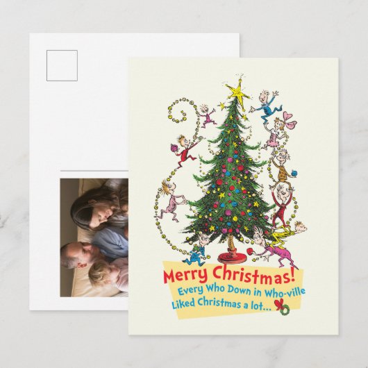 Grinch | Ik ben Cindy-Lou Wie Goed geweest Feestdagenkaart (Voorkant / Achterkant)