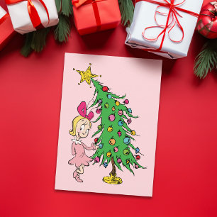 Grinch   Ik ben goed geweest voor Cindy-Lou Who Feestdagen Kaart