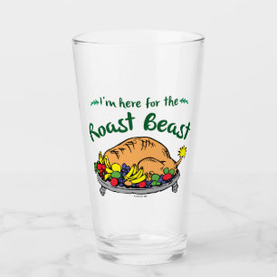 Grinch   Ik ben hier voor de Roast Beast Quote Glas