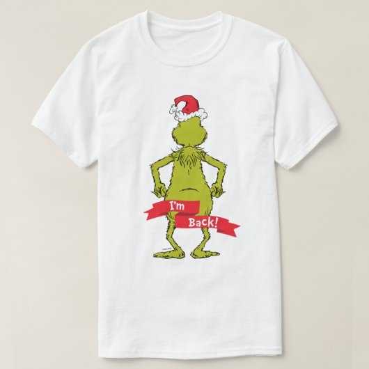 Grinch | Ik ben terug T-shirt (Design voorkant)