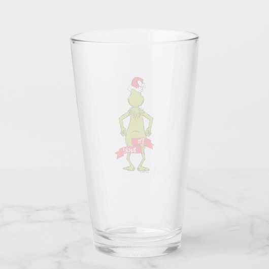 Grinch | Ik ben weer grappig Glas (Achterkant)