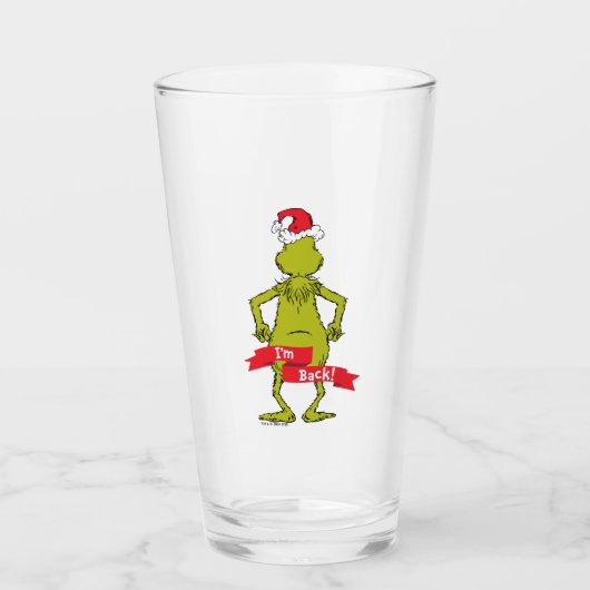 Grinch | Ik ben weer grappig Glas (Voorkant)