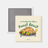 Grinch I'm Here for the Roast Beast Quote Magneet (Voorkant / Achterkant)