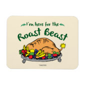 Grinch I'm Here for the Roast Beast Quote Magneet (Horizontaal)
