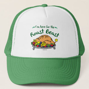 Grinch I'm Here for the Roast Beast Quote Trucker Pet