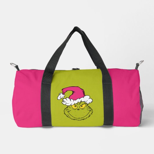 Grinch in Pink Santa Hat Plunjezak (Voorkant)