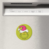 Grinch in roze kerstmuts magneet (Insitu (Vaatwasser))