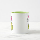 Grinch in roze kerstmuts mok (Midden)