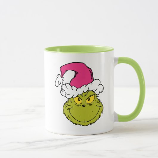 Grinch in roze kerstmuts mok (Rechts)