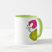 Grinch in roze kerstmuts mok (Voorkant rechts)