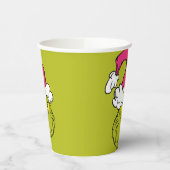 Grinch in roze kerstmuts papieren bekers (Links)