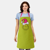 Grinch in roze kerstmuts schort (Gedragen)