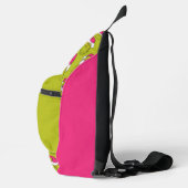 Grinch in roze kerstmuts sling bag (Rechts)