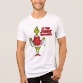 Grinch | "Is dit vrolijk genoeg?" Tri-Blend Shirt (Voorkant)