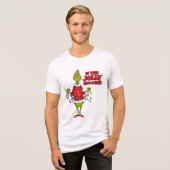 Grinch | "Is dit vrolijk genoeg?" Tri-Blend Shirt (Voorkant volledig)