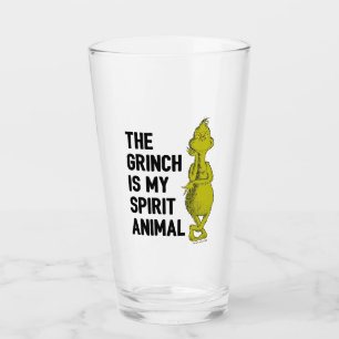 Grinch is mijn Spirit Animal Glas