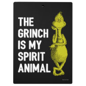 Grinch is mijn Spirit Animal Klembord (Achterkant)
