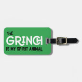 Grinch is mijn Spirit Animal Quote Bagagelabel (Voorkant horizontaal)