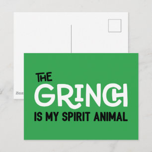 Grinch is mijn Spirit Animal Quote Briefkaart