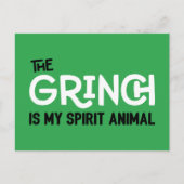 Grinch is mijn Spirit Animal Quote Briefkaart (Voorkant)