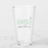 Grinch is mijn Spirit Animal Quote Glas (Achterkant)