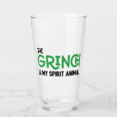 Grinch is mijn Spirit Animal Quote Glas (Voorkant)
