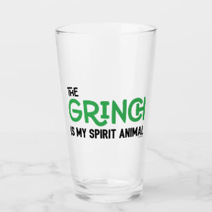 Grinch is mijn Spirit Animal Quote Glas