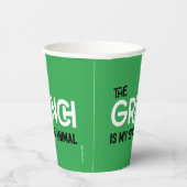 Grinch is mijn Spirit Animal Quote Papieren Bekers (Rechts)